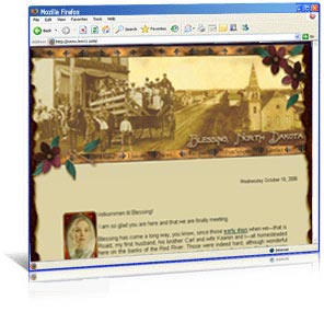 Old-time web site design for BlessingND.com