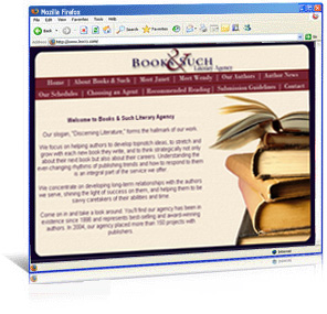 Books & Such Literary Agency  website redesign