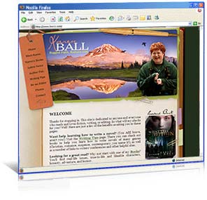 Web Site Redesign for Author Karen Ball