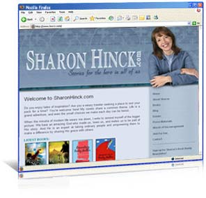 Website re-design for author Sharon Hinck